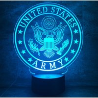 Die United States Army, U.s. Army Logo Led Lampe, 16 Farben+Fernbedienung Die United States Army, U.s. Army Logo Led Lampe, 16 Farben+Fernbedienung von LedTommy