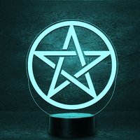 Pentagramm, Drudenfuß, Pentakel, Drudenstern, Freimaurer, Led Licht Individualisierbare Nachttischleuchte, Esoterik, Symbol, Religion Pentagramm, Drudenfuß, Pentakel, Drudenstern, Freimaurer, Led Licht Individualisierbare Nachttischleuchte, Esoterik, Symbol, Religion von LedTommy