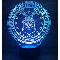 United States Air Force, Usaf, Logo Led Lampe, 16 Farben+Fernbedienung United States Air Force, Usaf, Logo Led Lampe, 16 Farben+Fernbedienung von LedTommy