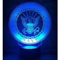 United States Navy, Usn Logo Led Lampe, 16 Farben+Fernbedienung United States Navy, Usn Logo Led Lampe, 16 Farben+Fernbedienung von LedTommy