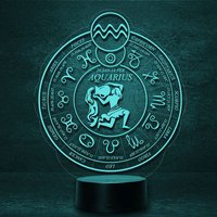Wassermann Aquarius Als Sternzeichen Astrologie Horoskop, Led Licht Individualisierbare Nachttischleuchte Zodiac Tierkreiszeichen Esoterik Wassermann Aquarius Als Sternzeichen Astrologie Horoskop, Led Licht Individualisierbare Nachttischleuchte Zodiac Tierkreiszeichen Esoterik von LedTommy