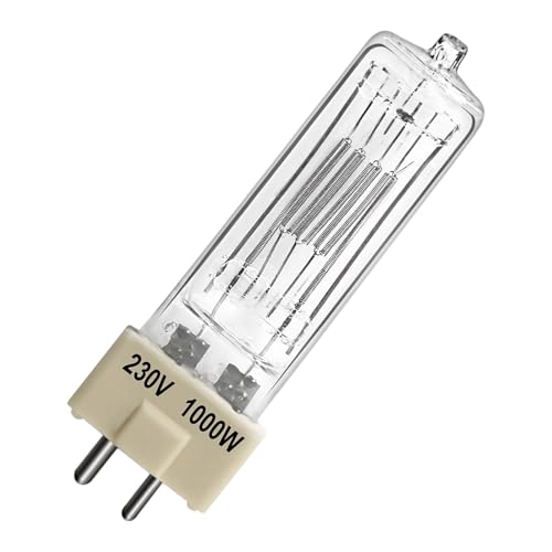 LedWekei GY9,5 Halogenlampen, 220 V Halogen GY 9,5 1000 W, Strahlerlampen, dimmbare 3200 K warmweiße Glühbirnen, 1 Stück LedWekei GY9,5 Halogenlampen, 220 V Halogen GY 9,5 1000 W, Strahlerlampen, dimmbare 3200 K warmweiße Glühbirnen, 1 Stück von LedWekei