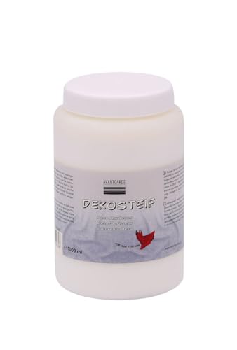 Textilverstärker | Textilversteifer | 1000 ml | Stoff Steif |Textilhärter für Baumwolle, Wolle, Denim, Seide, Leinen | Frost- und Wasserbeständig von Ledacolor