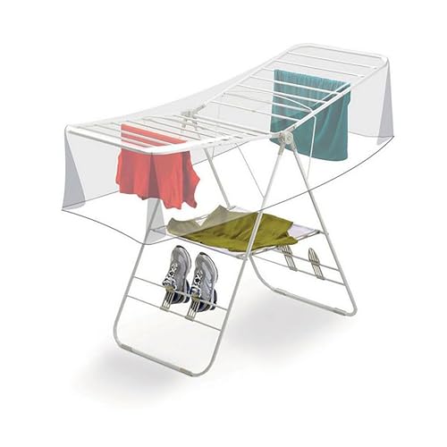 Leddy Living Wäschesack 280 x 150 cm, Abdeckung für Wäscheständer für den Außenbereich, wasserdicht und atmungsaktiv, Schutz vor Regen, Sonne, Staub und Smog, transparente Abdeckung für Wäscheständer von Leddy Living