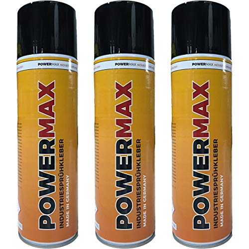 3 x POWERMAX Sprühkleber - Industriekleber - extra stark 500ml 3 x POWERMAX Sprühkleber - Industriekleber - extra stark 500ml von Lederkonzept