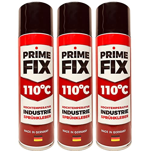 3 x Prime FIX 110° Hochtemperatur Sprühkleber - Hitzebeständiger Industriekleber - extra stark 500ml 3 x Prime FIX 110° Hochtemperatur Sprühkleber - Hitzebeständiger Industriekleber - extra stark 500ml von Lederkonzept
