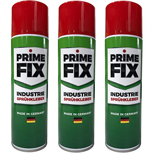 3 x Prime FIX Sprühkleber - Industriekleber - extra stark 500ml 3 x Prime FIX Sprühkleber - Industriekleber - extra stark 500ml von Lederkonzept