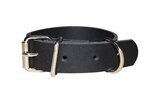 Leder Befestigungsriemen mit D-Ring und Schnalle, Fixierriemen, Lederriemen, Farbe:schwarz, Größe:2.5cm breit x 40cm lang von Lederriemen.com