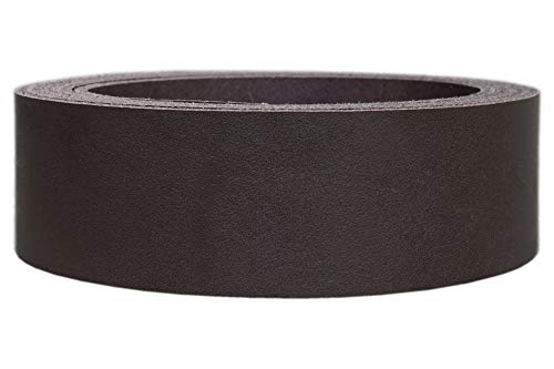 Lederriemen Rindsleder 'Basic', Gürtelleder, Rindleder, Lederband, Farbe:dunkelbraun 2.5mm, Breite:5cm breit von Lederriemen.com