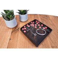 Taschenleerer/Schale Aus Leder Kirschblüte von Lederwerker