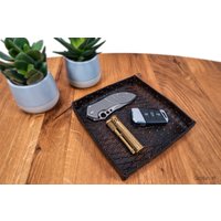 Taschenleerer/Schale Aus Leder Ritter von Lederwerker