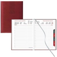 Lediberg Buchkalender Tagesplaner 2026 rot von Lediberg