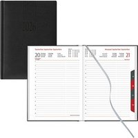 Lediberg Buchkalender Tagesplaner 2026 schwarz von Lediberg