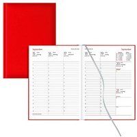 Lediberg Buchkalender Wochenplaner 2026 rot von Lediberg