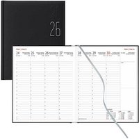 Lediberg Buchkalender Wochenplaner 2026 schwarz von Lediberg