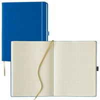 Lediberg Notizbuch LED Notizbuch A4 kar. blau ca. DIN A4 kariert blau von Lediberg