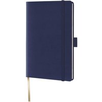 Lediberg Notizbuch LED Notizbuch A6 kar.m´blau ca. DIN A6 kariert mittelblau von Lediberg