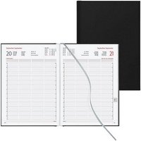 Lediberg Reservierungsbuch Tagesplaner 2026 schwarz von Lediberg