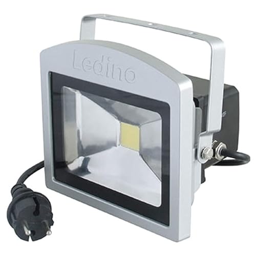 Ledino LED-Anti-Panik-Strahler Benrath, 10 W, 6.500 K, silber 11150106001111 (Strahler Halogenstrahler LED-Strahler Arbeitsstrahler) Schutzart: IP54/Nennspannung: 100-240 V/Lichtleistung: 10 W von Ledino