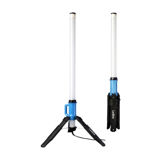Ledino LED Stehlampe 120W | 360° Lichtsäule | 11680lm | IP69K | LED Baustrahler | Flutlicht für Werkstatt & Baustelle | nicht dimmbar | 5m Kabel von Ledino