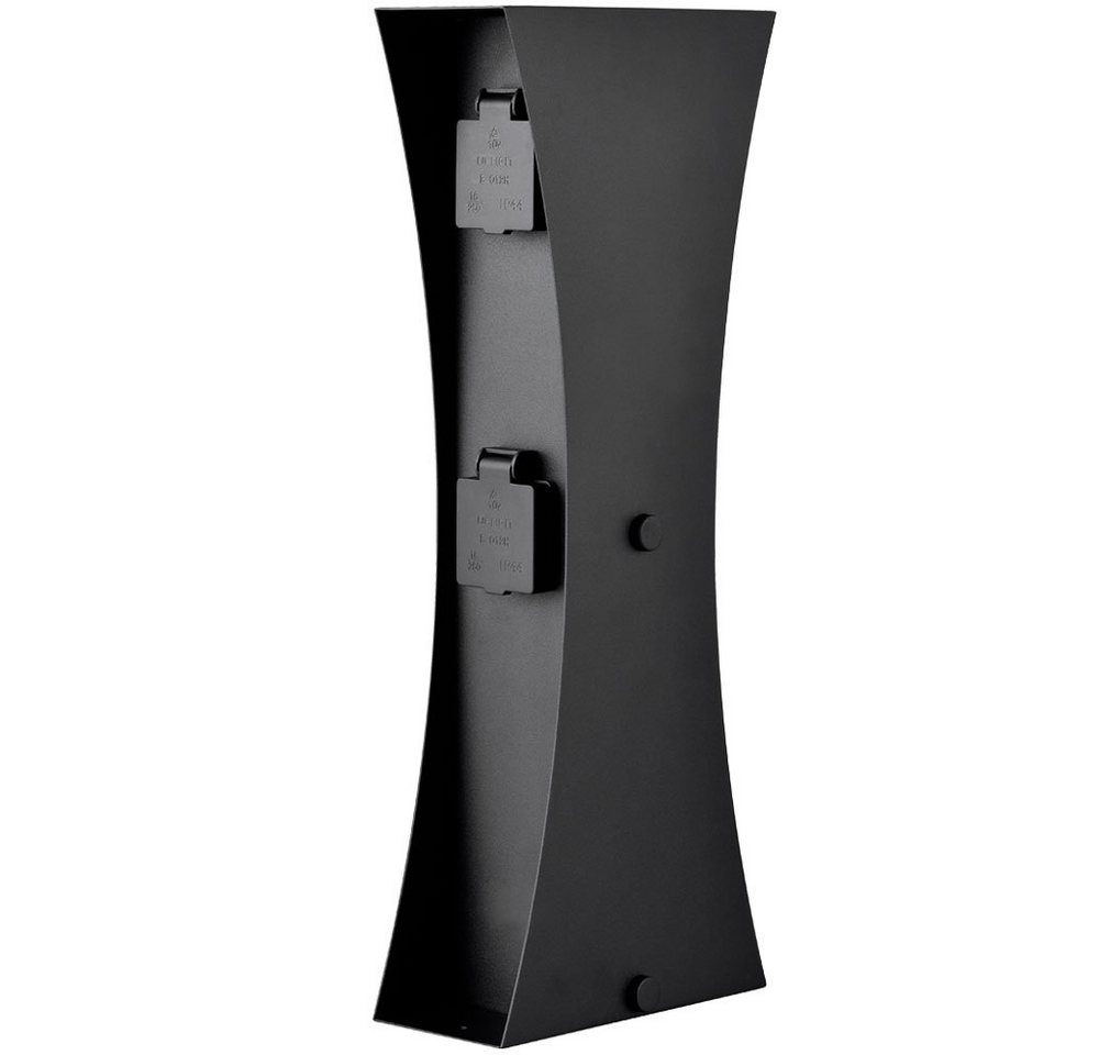 Ledino Steckdose, Außen Strom Verteiler Veranda 4-fach Steck Dose Garten Edestahl von Ledino