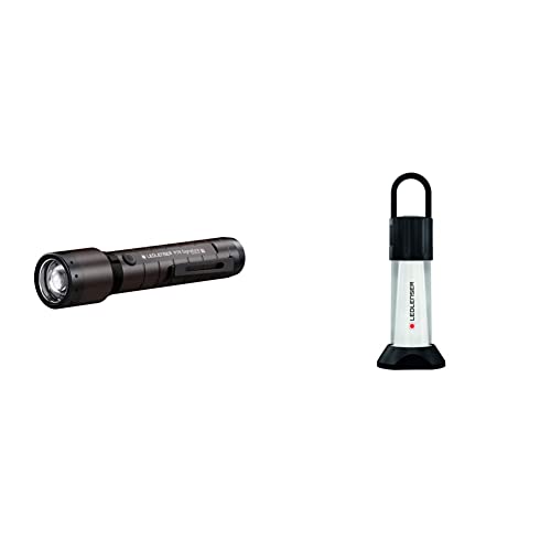 Ledlenser 502190 1 Kopflampe, Espresso Brown & 502084 LED Outdoor Laterne, schwarz von Ledlenser