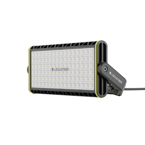 Ledlenser AF12C Work Led Strahler | Baustrahler IP67 | Scheinwerfer mit 8000 Lumen | Arbeitsscheinwerfer mit 5 Helligkeitsstufen und 5-stufig einstellbarer Farbtemperatur | Arbeitsbeleuchtung von Ledlenser