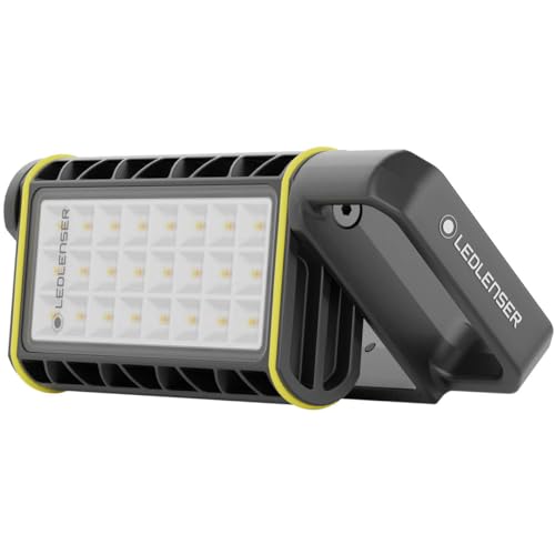 Ledlenser AF4R Work Led Strahler | Akku Baustrahler IP67 | Scheinwerfer mit 2000 Lumen | Arbeitsscheinwerfer mit 5 Helligkeitsstufen und 5-stufig einstellbarer Farbtemperatur | Arbeitsbeleuchtung von Ledlenser