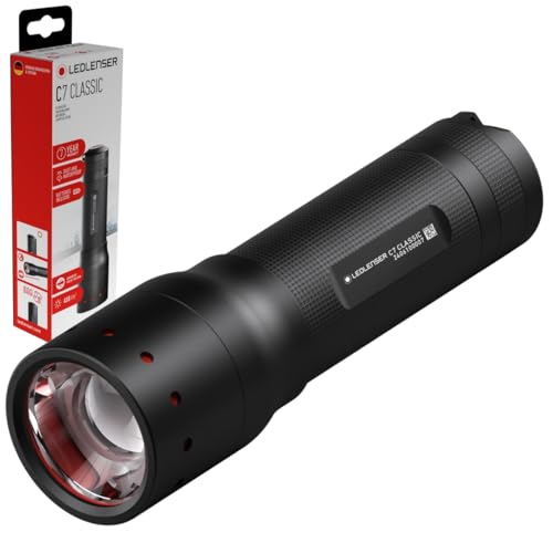 Ledlenser C7 Classic LED Taschenlampe | 450 Lumen helle Taschenlampe | 300m Leuchtweite | einstellbarer Fokus | IP54 | lange Batterielebensdauer | Taschenlampe Camping, Outdoor Ledlenser C7 Classic LED Taschenlampe | 450 Lumen helle Taschenlampe | 300m Leuchtweite | einstellbarer Fokus | IP54 | lange Batterielebensdauer | Taschenlampe Camping, Outdoor von Ledlenser