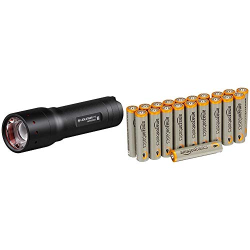Ledlenser P7 Taschenlampe Box mit Amazon Basics Batterien von Ledlenser