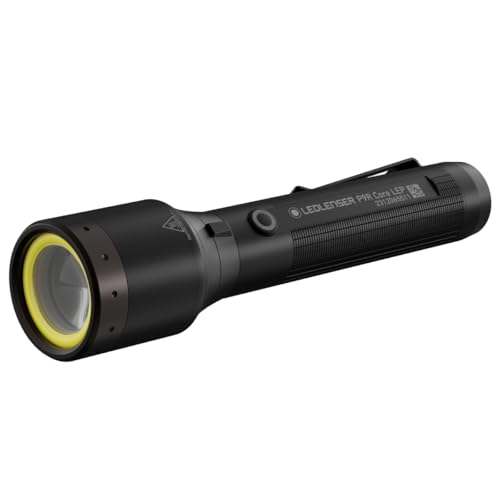 Ledlenser P9R Core LEP Taschenlampe | Taschenlampe LED aufladbar | Rot- und Weißlicht-Flutlichtmodus | taktische Led Lampe mit 1300m fokussiertem Lichtstrahl | bis 20h Betriebszeit | IP68 von Ledlenser