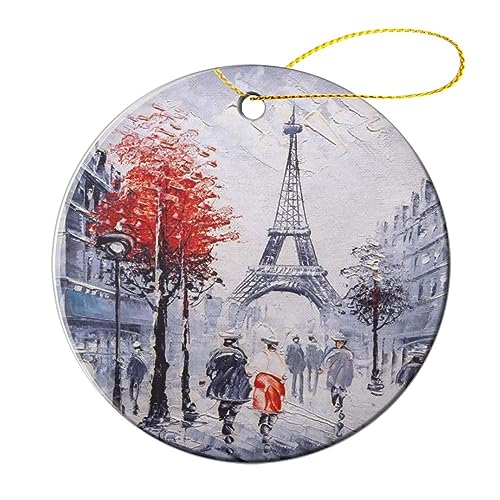Weihnachtsbaumanhänger Kunstmalerei Frankreich Paris Eiffelturm Christbaum Schmuck Weihnachtsbaum Deko Christbaumschmuck 7.3Cm Weihnachtsbaumanhänger Kunstmalerei Frankreich Paris Eiffelturm Christbaum Schmuck Weihnachtsbaum Deko Christbaumschmuck 7.3Cm von Ledong Nixile Trading Co., Lt
