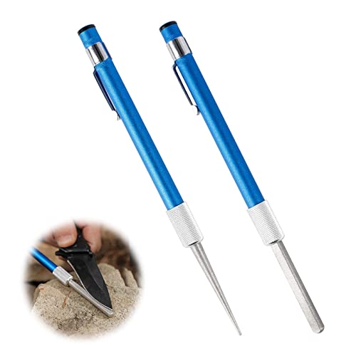 Ledoo 2Pcs Tragbarer Diamant Schleifstift Diamant Schleifstift Schleifer Diamond Sharpener Diamantschärfstift für Messer Jagd Küchenmesser von Ledoo