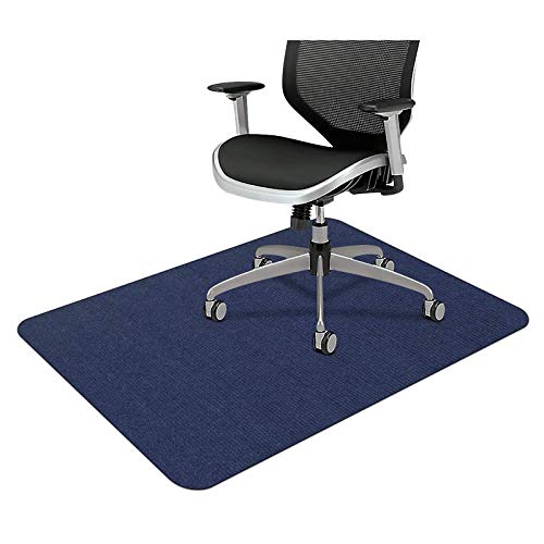 Ledph Fußbodenschutz Schreibtischstuhl, Blau PVC Bürostuhlunterlage Bodenschutzmatte, Bürostuhl Unterlage Teppich 4mm Dicke, rutschfest, 90x120cm von Ledph