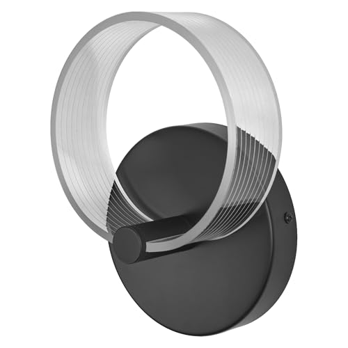 LEDVANCE DECOR Circle Wandleuchte, kreisförmig, bietet eine Beleuchtungsoption mit 8 Watt, mit Click CCT Funktion für das flexible Einstellen der Lichtfarbe, Schwarz von LEDVANCE
