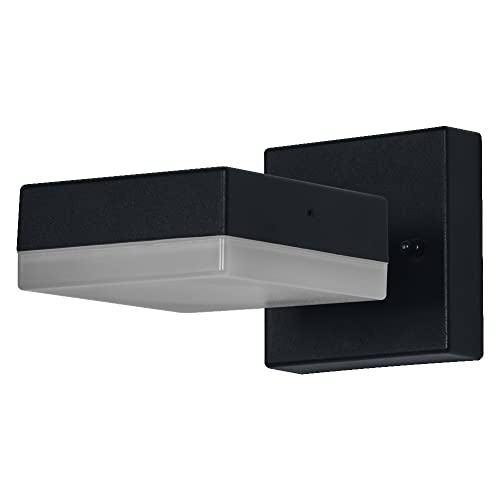 Ledvance ENDURA Classic Spot Square Außen-Wandleuchte, schwarz, mit GX53 Sockel (max 12W) für einen einfachen Austausch des Leuchtmittels, ausrichtbarer Leuchtenkopf, Schutzklasse IP44 von Ledvance