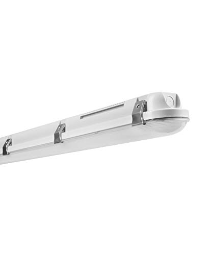 LEDVANCE Feuchtraumleuchte LED: für Decke/Wand, DAMP PROOF, 21 W, 220…240 V, Ausstrahlungswinkel: 105, Cool Daylight, 6500 K, Gehäusematerial: Polycarbonat (PC), IP65, 1-er-Pack von Ledvance