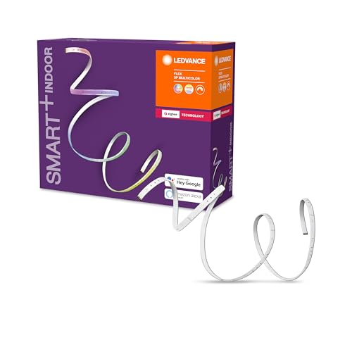 LEDVANCE Flexible LED-Leuchtbänder für Innenraum mit Zigbee-Technologie, RGB-Farbsteuerung, Stecker Typ G (UK), 11W, 700 lumen, Dim, Lebensdauer: bis zu 20.000 h, IP20, Single-pack von LEDVANCE