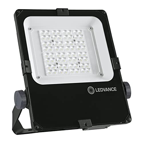 LEDVANCE Fluter LED: für Wand/Mast/Boden/Decke, FLOODLIGHT PERFORMANCE ASYM 45x140, 50 W, 220…240 V, Cool White, 4000 K, Gehäusematerial: Aluminium, IP66, 1-er-Pack von Ledvance
