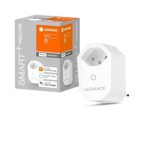 LEDVANCE Intelligente WLAN Steckdose, Wifi Steckdose mit Stromzähler für das SMART Home, kompatibel und steuerbar mit Google, Alexa oder per App, 2,4GHz, Version für Schweiz/CH LEDVANCE Intelligente WLAN Steckdose, Wifi Steckdose mit Stromzähler für das SMART Home, kompatibel und steuerbar mit Google, Alexa oder per App, 2,4GHz, Version für Schweiz/CH von LEDVANCE