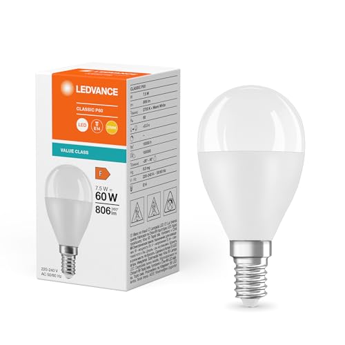 LEDVANCE LED Classic P 60 V 7.5W 827 Frosted E14 von LEDVANCE