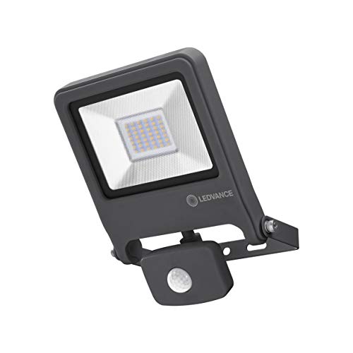 LEDVANCE LED Fluter, Leuchte für Außenanwendungen, Kaltweiß, Integrierter Tageslicht- und Bewegungssensor, Endura Flood Sensor von Ledvance