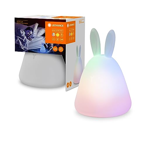 LEDVANCE LED Kinder Nachtlicht dimmbar, Nachtlampe als Hasenmotiv mit Touch Funktion und RGB Farbsteuerung, Nachtleuchte für das Kinderzimmer mit USB Kabelanschluss -wiederaufladbar LEDVANCE LED Kinder Nachtlicht dimmbar, Nachtlampe als Hasenmotiv mit Touch Funktion und RGB Farbsteuerung, Nachtleuchte für das Kinderzimmer mit USB Kabelanschluss -wiederaufladbar von Ledvance