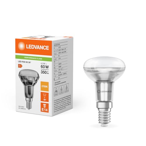 LEDVANCE Performance LED-Spot E14 R50 4.3W 350lm 36D - 827 Extra Warmweiß | Ersatz für 60W von LEDVANCE