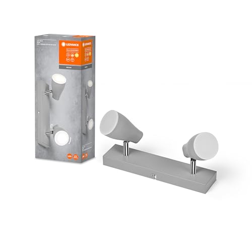 LEDVANCE LED SPOT PEAR Deckenanbau-Spot 260mm, grau, 8,6W, 420lm, bietet gerichtetes Licht mit warmweißer Lichtfarbe, mit flexiblem GU10-Strahler, GU10-Lampe enthalten, IP20 Schutzklasse, 2700K LEDVANCE LED SPOT PEAR Deckenanbau-Spot 260mm, grau, 8,6W, 420lm, bietet gerichtetes Licht mit warmweißer Lichtfarbe, mit flexiblem GU10-Strahler, GU10-Lampe enthalten, IP20 Schutzklasse, 2700K von LEDVANCE