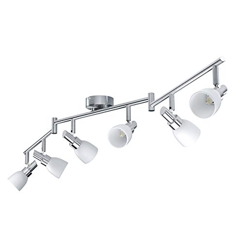 LEDVANCE LED Spotlight, 6-flammiger hochwertiger Spotstrahler aus Aluminium, geeignet für Wand und Decke Innen, austauschbare 2W G9-Leuchtmittel enthalten, Warmweiß (2700K), LED SPOT G9 6x2W von LEDVANCE