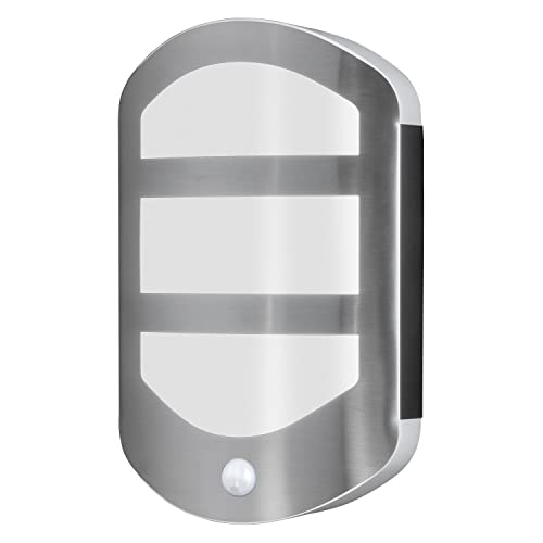 LEDVANCE LED Wand- und Deckenleuchte, Design Leuchte in flacher Optik für Außen mit Bewegungsmelder, Warmweiß (3000K), 13W, ENDURA STYLE PLATE WALL SENSOR von Ledvance