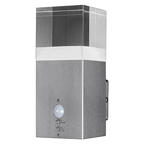 LEDVANCE LED Wandleuchte, Design Leuchte in Kristalloptik für Außen mit Bewegungsmelder, Warmweiß (3000K), 5W, ENDURA STYLE CRYSTAL WALL SENSOR von LEDVANCE