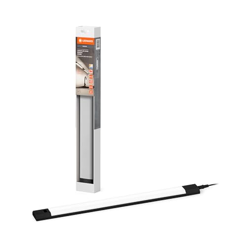 LEDVANCE Linear Edge Sensor Hochvolt-Unterbauleuchte mit IR Sensor, 30 cm, 8 W, 640 lm, 3000/4000/6500 K, warmweiß/kaltweiß/Tageslicht, CCT dimmbar, schwarzes Aluminium, IP20 LEDVANCE Linear Edge Sensor Hochvolt-Unterbauleuchte mit IR Sensor, 30 cm, 8 W, 640 lm, 3000/4000/6500 K, warmweiß/kaltweiß/Tageslicht, CCT dimmbar, schwarzes Aluminium, IP20 von LEDVANCE