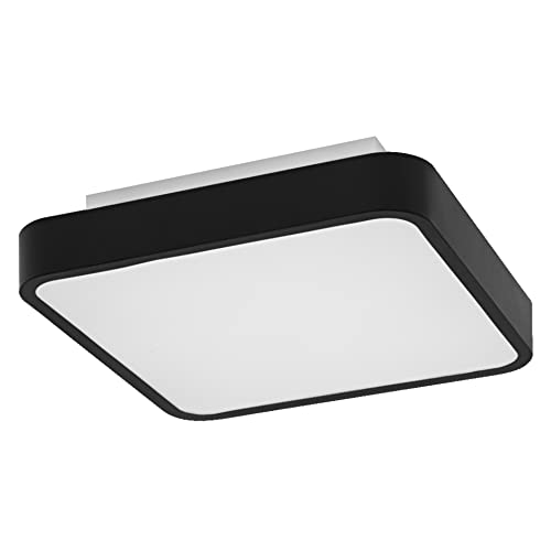 LEDVANCE ORBIS BACKLITE SQUARE SMART+ WiFi schwarz, dimmbare LED Leuchte für den Innenbereich, 28W, Farbtemperatur von 3000 - 6500K, 2400 Lumen, RGB Licht für weißes und farbiges Licht, 35x35cm von Ledvance